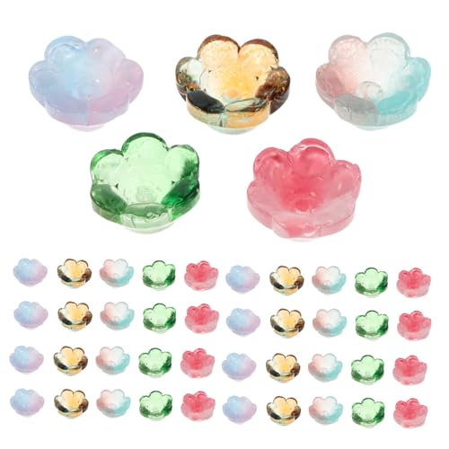 WEKAMOS 100 Stück Teiliges Perlen Armbänder mit Bunten Verlaufenden Glas-glockenblumen Leichte Hautfreundliche DIY Schmuckperlen für Halsketten Ohrringe Kreative Bastelideen mit WEKAMOS 100 Stück Teiliges Perlen Armbänder mit Bunten Verlaufenden Glas-glockenblumen Leichte Hautfreundliche DIY Schmuckperlen für Halsketten Ohrringe Kreative Bastelideen mit von WEKAMOS