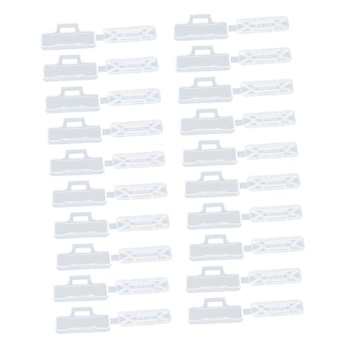 WEKAMOS 100 Stück Teiliges Transparentes Kabelbeschriftungsetui aus Robustem Kunststoff Wasser Korrosionsbeständig Flexibler Kabel Drahtmarkierer für Industrie Schiffe und von WEKAMOS