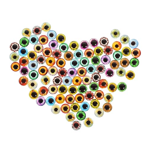 WEKAMOS 100stücke Glas-augapfel-Patches Materialien Für DIY-puppenspielzeug DIY-puppenzubehör Glas-augapfel-Patches Augen Für Puppendekorationen von WEKAMOS