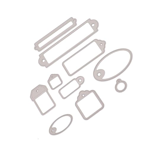 WEKAMOS 10stücke Metall Stanzformen Set Stanzschablonen Prägeschablone Zum Basteln Für Album Scrapbooking Papierkunst Handwerk Dekoration Kohlenstoffstahl Robust Und Langlebig von WEKAMOS