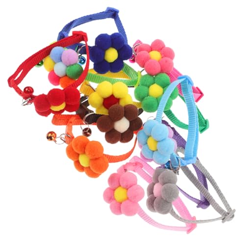 WEKAMOS 12 Stück Haustierhalsband Welpenhalsband Katzenhalsband Blume Dekoratives Hundehalsband Mehrfarbig Haustier Blumenhalsbänder Verstellbares Halsband Für Hunde Blumen WEKAMOS 12 Stück Haustierhalsband Welpenhalsband Katzenhalsband Blume Dekoratives Hundehalsband Mehrfarbig Haustier Blumenhalsbänder Verstellbares Halsband Für Hunde Blumen von WEKAMOS