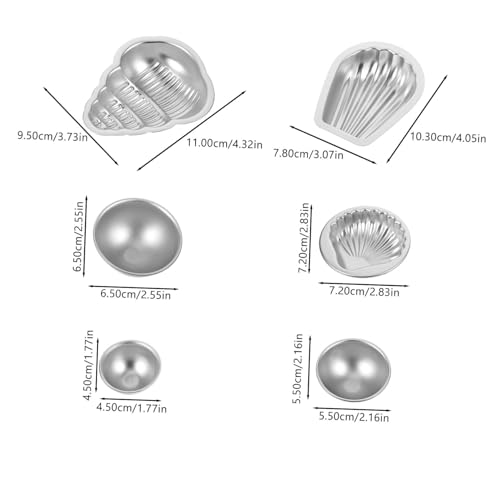 WEKAMOS 12 Stück Teiliges Aluminiumlegierung Badebombenformen Vielseitige Seifenform DIY Kit für Hausgemachte Badekugeln Schnelles Entformen Langlebig und Formstabil Geeignet für Anfänger von WEKAMOS