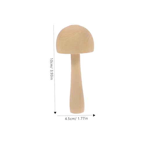 WEKAMOS 12 Stück Teiliges Unbemaltes Holzpilz Miniatur Holzpilzfiguren Verschiedene Natürliche Pilz ornamente für DIY Garten Wohnkultur Leichte und Langlebige Holzdeko von WEKAMOS