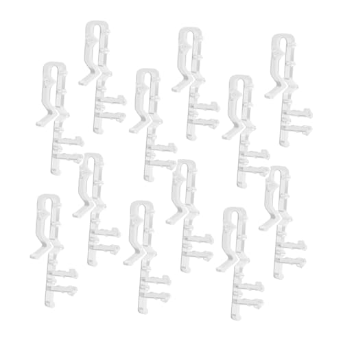 WEKAMOS 12 Stück Transparente Jalousieclips für Volants Zuverlässige Ersatzclips für Fensterjalousien Einfache Diy Installation Passend für Jalousien für Heimprojekte von WEKAMOS