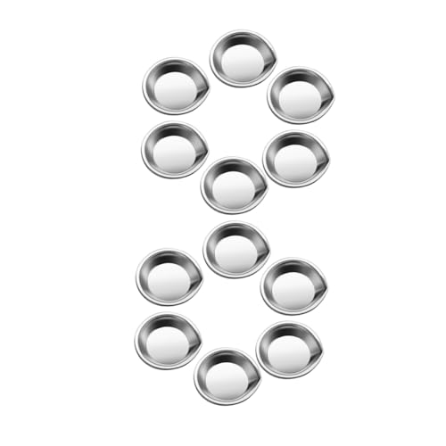 WEKAMOS 16stücke Edelstahlpalette Mit Ausgussdesign Zum Mischen Von Pigmenten Kompaktes Und Leichtes Farbtablett Für Künstler Studenten Und Profis Für Wasserfarben Farben Und von WEKAMOS