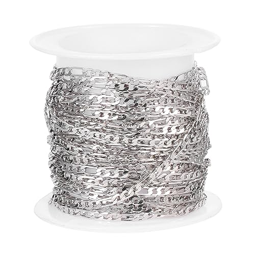 WEKAMOS 1Rolle DIY Halskettenkette Kupfer Schmuckmaterial für Handgemachte DIY Projekte Glatte Oberfläche zum Ketten Selber Machen und Zubehör zur Schmuckherstellung von WEKAMOS