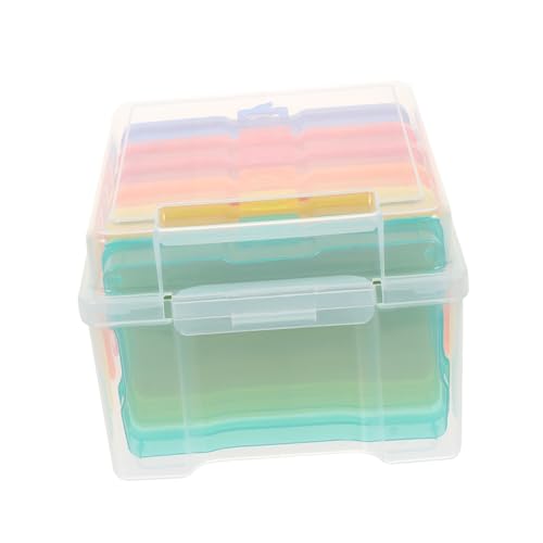 WEKAMOS 1Satz Fotospeicherbehälter Multifunktions Foto Organizer Robuste Aufbewahrungsbox für Fotos Grußkarten und Handwerk Farbige Fotokoffer zur Einfachen WEKAMOS 1Satz Fotospeicherbehälter Multifunktions Foto Organizer Robuste Aufbewahrungsbox für Fotos Grußkarten und Handwerk Farbige Fotokoffer zur Einfachen von WEKAMOS