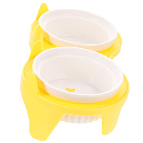 WEKAMOS 1Satz Keramischer Katzennapf Teiliges Futter Und Wassernapf Aus Keramik rutschfest Mit Stabiler Halterung Für Katzen Wiederverwendbar WEKAMOS 1Satz Keramischer Katzennapf Teiliges Futter Und Wassernapf Aus Keramik rutschfest Mit Stabiler Halterung Für Katzen Wiederverwendbar von WEKAMOS