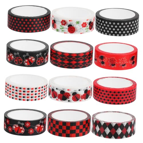 WEKAMOS 1Satz Marienkäfer Washi Tape für DIY Projekte Dekoratives Klebeband für Scrapbooking Journaling Bastelarbeiten Hochzeit und Partys Langlebig und Farbenfroh WEKAMOS 1Satz Marienkäfer Washi Tape für DIY Projekte Dekoratives Klebeband für Scrapbooking Journaling Bastelarbeiten Hochzeit und Partys Langlebig und Farbenfroh von WEKAMOS
