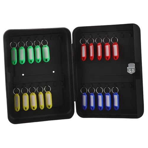 WEKAMOS 1Satz Wandmontierte Schlüsselbox aus Schlüsselsafe mit Großer Kapazität für Büro und Zuhause Schlüsselverwaltungsbox mit Ansprechendem Design Haken für Optimale von WEKAMOS