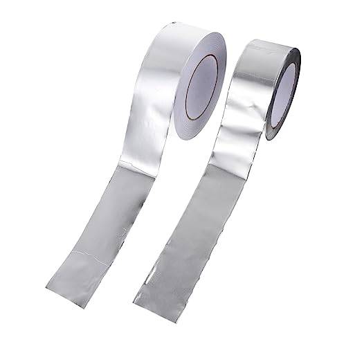 WEKAMOS 2 Rollen Aluminium Klebeband Set Hitzebeständiges Selbstklebendes Alufolien Tape für Küche Elektronik Wasser und Ölschutz Vielseitig Einsetzbar WEKAMOS 2 Rollen Aluminium Klebeband Set Hitzebeständiges Selbstklebendes Alufolien Tape für Küche Elektronik Wasser und Ölschutz Vielseitig Einsetzbar von WEKAMOS