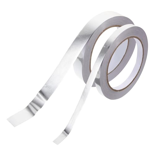 WEKAMOS 2 Rollen Selbstklebendes Dekoratives Metallband Glänzend Silber für Scrapbooking Journals und DIY Projekte Langlebig und Vielseitig Einsetzbar von WEKAMOS