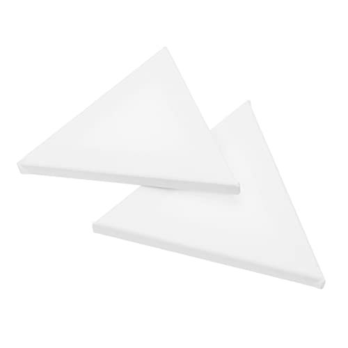WEKAMOS 2stücke Acryl Dreieck Leinwand Zeichenbrett Für Künstler Studenten Unregelmäßiges Maltuch Aus Ölmalerei Bildeffekt Malbrett Weiß von WEKAMOS