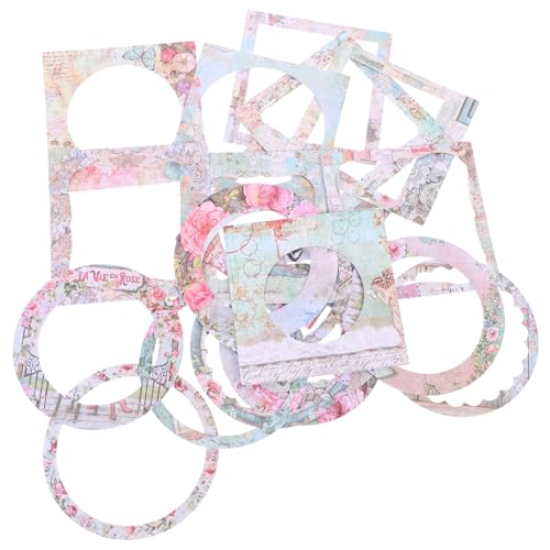 WEKAMOS 2 Sätze Hohle Fenster Dekorpapier Originelles Scrapbooking Material DIY Hintergrundpapier Bastelarbeiten Zubehör für Tagebuchgestaltung und Scrapbook Fans WEKAMOS 2 Sätze Hohle Fenster Dekorpapier Originelles Scrapbooking Material DIY Hintergrundpapier Bastelarbeiten Zubehör für Tagebuchgestaltung und Scrapbook Fans von WEKAMOS