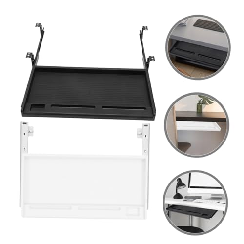 WEKAMOS 2 Sätze Tastaturablage unter Tisch Ergonomisch Geneigt Robuste Tastaturablage mit Schienen zur Platzsparenden Schreibtischorganisation für Büro und Home Office WEKAMOS 2 Sätze Tastaturablage unter Tisch Ergonomisch Geneigt Robuste Tastaturablage mit Schienen zur Platzsparenden Schreibtischorganisation für Büro und Home Office von WEKAMOS