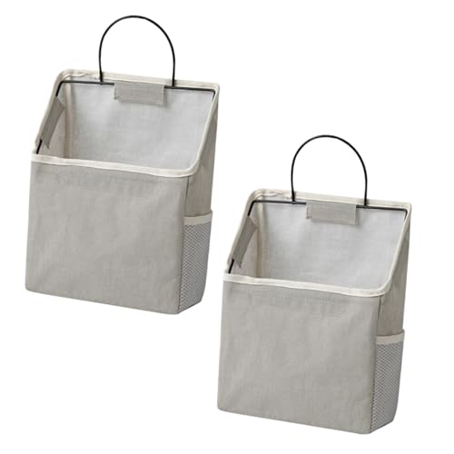 WEKAMOS 2 Sätze Wandhängende Aufbewahrungstasche Graue Organizer für Bad Schlafzimmer und Flur Platzsparend Einfach zu Reinigen Stilvolles Design für Kleine Gegenstände WEKAMOS 2 Sätze Wandhängende Aufbewahrungstasche Graue Organizer für Bad Schlafzimmer und Flur Platzsparend Einfach zu Reinigen Stilvolles Design für Kleine Gegenstände von WEKAMOS