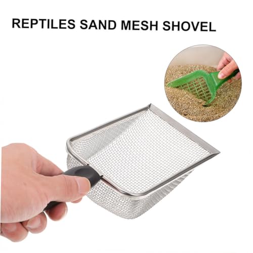 WEKAMOS 2 Stück Edelstahl Reptilien Schaufel mit Feinem Sieb Ergonomischer Griff Langlebig und Verschleißfest zur Reinigung von Terrarienstreu und Exkrementen bei Schildkröten Echsen WEKAMOS 2 Stück Edelstahl Reptilien Schaufel mit Feinem Sieb Ergonomischer Griff Langlebig und Verschleißfest zur Reinigung von Terrarienstreu und Exkrementen bei Schildkröten Echsen von WEKAMOS