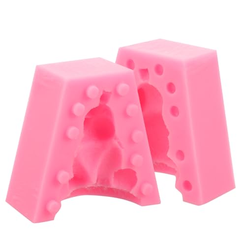 WEKAMOS 2 Stück Elefant Silikonform für DIY Gießen Flexible Epoxidharz und Seifenform Langlebig Wiederverwendbar Einfache Entnahme Tortendeko und Bastelwerkzeug von WEKAMOS