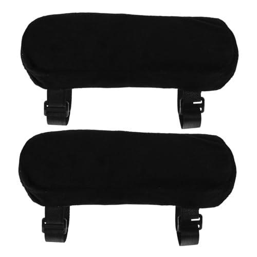 WEKAMOS 2 Stück Ergonomische Bürostuhl Armlehnenpolster Teilig Weiche Langlebige Armlehnenauflagen für Büro und Rollstühle Einfach zu Reinigen und Komfortabel für Langes Sitzen von WEKAMOS