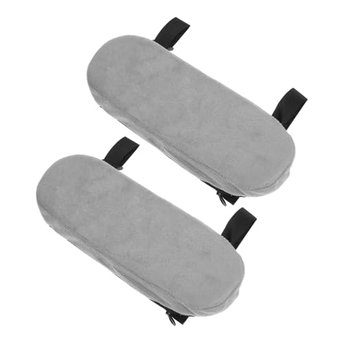 WEKAMOS 2 Stück Ergonomische Bürostuhl Armlehnenpolster mit Memory Schaum rutschfeste Waschbare Armlehnenauflagen für Büro Gaming Rollstühle Komfortable Ellenbogenstütze von WEKAMOS