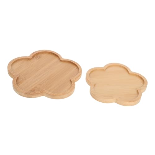 WEKAMOS 2 Stück Holzuntersetzer Blumenform Diy Blanko Tabletts für Basteln Pflanzschalen Trinkglas Untersetzer Kreative Mosaik Basis für Heim und Bürodekoration von WEKAMOS