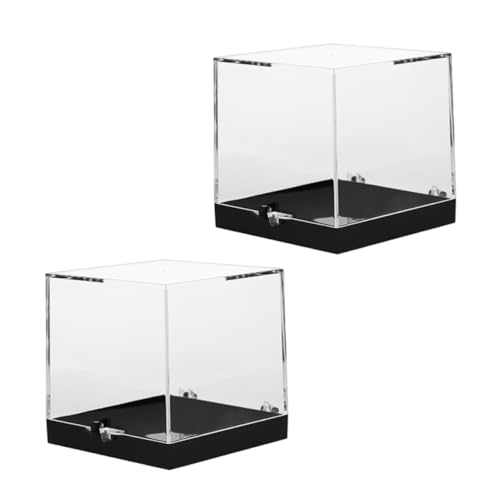 WEKAMOS 2 Stück Kleine Kunststoff Aufbewahrungsbox mit Transparentem Deckel Staubdichte Edelstein Display Box für Mineralien und Schmuck Minimalistischer Organizer für Sammler WEKAMOS 2 Stück Kleine Kunststoff Aufbewahrungsbox mit Transparentem Deckel Staubdichte Edelstein Display Box für Mineralien und Schmuck Minimalistischer Organizer für Sammler von WEKAMOS
