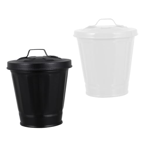 WEKAMOS 2 Stück Kreativer Mülleimer mit Deckel Kleiner Praktischer Desktop abfalleimer und Blumentopf Multifunktionaler Aufbewahrungsbehälter für Büro Schlafzimmer und Wohnzimmer Leicht WEKAMOS 2 Stück Kreativer Mülleimer mit Deckel Kleiner Praktischer Desktop abfalleimer und Blumentopf Multifunktionaler Aufbewahrungsbehälter für Büro Schlafzimmer und Wohnzimmer Leicht von WEKAMOS