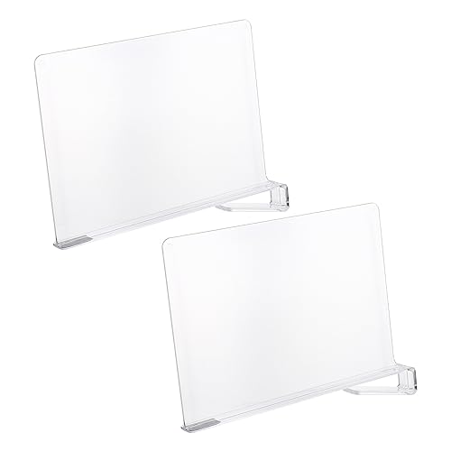WEKAMOS 2 Stück Regaltrenner Multifunktionaler Transparenter Organizer für Kleiderschrank Küchenregal und Büro zur Optimalen Nutzung des für Kleidung Handtücher und WEKAMOS 2 Stück Regaltrenner Multifunktionaler Transparenter Organizer für Kleiderschrank Küchenregal und Büro zur Optimalen Nutzung des für Kleidung Handtücher und von WEKAMOS