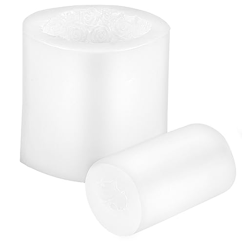 WEKAMOS 2 Stück Rosenkerzenformen Silikonformen für DIY Kerzen Seifen Bastelarbeiten Geeignet für Anfänger Leicht zu Reinigen Multifunktional und Romantisches Design WEKAMOS 2 Stück Rosenkerzenformen Silikonformen für DIY Kerzen Seifen Bastelarbeiten Geeignet für Anfänger Leicht zu Reinigen Multifunktional und Romantisches Design von WEKAMOS
