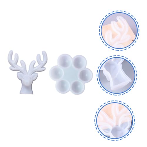 WEKAMOS 2 Stück Silikon Schmuckbox Form Klare Silikonformen zum Gießen Langlebige Wiederverwendbare DIY Schmuck Aufbewahrung Kompatibel mit Epoxidharz Kreatives Design für Schmuck und von WEKAMOS
