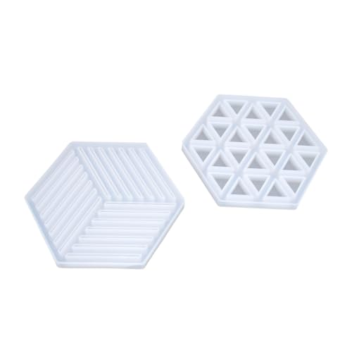 WEKAMOS 2 Stück Silikonform Sechseckige Untersetzer für DIY Epoxidharz Gießen Hitzebeständig Antihaftend zum Backen Fondant Kuchen Kreative Bastelprojekte WEKAMOS 2 Stück Silikonform Sechseckige Untersetzer für DIY Epoxidharz Gießen Hitzebeständig Antihaftend zum Backen Fondant Kuchen Kreative Bastelprojekte von WEKAMOS