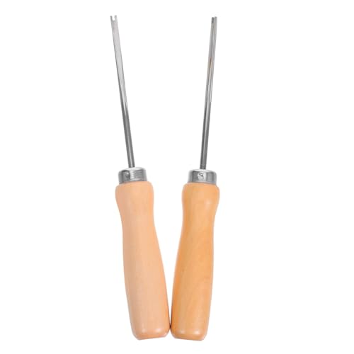 WEKAMOS 2 Stück Teiliges Füllahle mit Langem Holzgriff Präzises Baumwollfüllwerkzeug für DIY Puppen Kissen und Plüschtiere Leichtes Nähzubehör für Detailgenaues Stopfen bei Handarbeiten von WEKAMOS