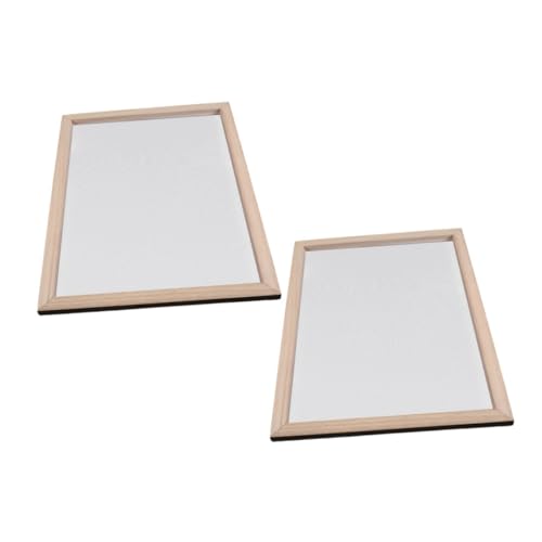 WEKAMOS 2 Stück Teiliges Holzpapierrahmen mit Doppeltem Sieb Langlebiger Holzrahmen für DIY Papierherstellung Traditionelle Handwerkskunst Stabiler Bastelrahmen für Kreative Papierprojekte von WEKAMOS