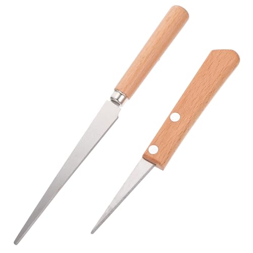 WEKAMOS 2 Stück Teiliges Modellierwerkzeug mit Holzgriff aus Edelstahl Leichtes Schnitz Keramik Werkzeug für Präzises Formen und Trimmen für Holzschnitzerei Anfänger und DIY kunstprojekte WEKAMOS 2 Stück Teiliges Modellierwerkzeug mit Holzgriff aus Edelstahl Leichtes Schnitz Keramik Werkzeug für Präzises Formen und Trimmen für Holzschnitzerei Anfänger und DIY kunstprojekte von WEKAMOS