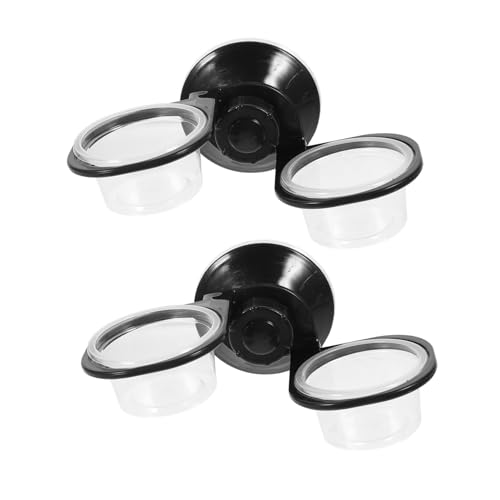 WEKAMOS 2 Stück Teiliges Reptilienhängendes Wassernapf rutschfest Tiefes Design Geeignet für Eidechsen Geckos Bartagamen Praktischer Futter Trinknapf für Terrarien WEKAMOS 2 Stück Teiliges Reptilienhängendes Wassernapf rutschfest Tiefes Design Geeignet für Eidechsen Geckos Bartagamen Praktischer Futter Trinknapf für Terrarien von WEKAMOS