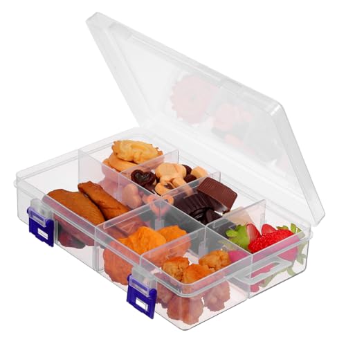 WEKAMOS 2 Stück Transparente Aufbewahrungsbox Teilig mit Verstellbaren Trennwänden Fächer PP Kunststoff Organizer für Schmuck Bastelbedarf und Kleinteile Vielseitiger Aufbewahrungsbehälter WEKAMOS 2 Stück Transparente Aufbewahrungsbox Teilig mit Verstellbaren Trennwänden Fächer PP Kunststoff Organizer für Schmuck Bastelbedarf und Kleinteile Vielseitiger Aufbewahrungsbehälter von WEKAMOS