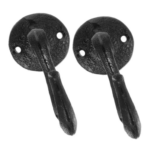 WEKAMOS 2 Stück Vintage Metallhaken Wandhaken aus Metall Dekorative Garderobenhaken für Mäntel Taschen Handtücher Stabile und Platzsparende Wandaufhängung für Zuhause und Badezimmer von WEKAMOS