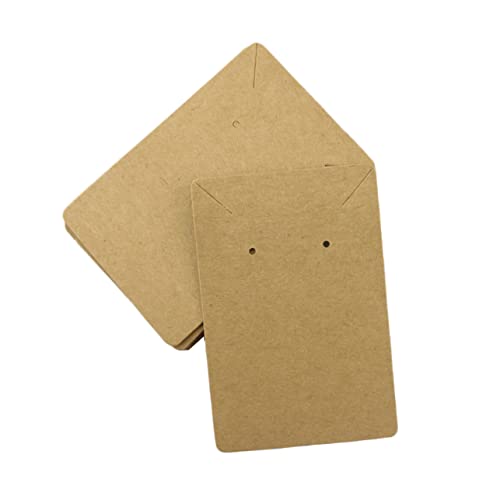 WEKAMOS 20 Stück 6x9cm Retro Kraftpapier Ohrringkarten Für Schmuckdisplay Halskettenkarten Selbstgemacht Schmuckhalter Für Ohrringe Und Halsketten Leichtes Und Tragbares Design von WEKAMOS