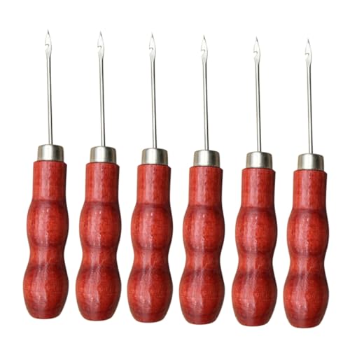 WEKAMOS 20 Stück Teiliges Holzgriff Nähahle Doppelte Ahle für Lederhandwerk DIY Nähzubehör zum Nähen Reparieren und Basteln Geeignet für Handnähen Teppiche Planen Zelte Lederarbeiten WEKAMOS 20 Stück Teiliges Holzgriff Nähahle Doppelte Ahle für Lederhandwerk DIY Nähzubehör zum Nähen Reparieren und Basteln Geeignet für Handnähen Teppiche Planen Zelte Lederarbeiten von WEKAMOS