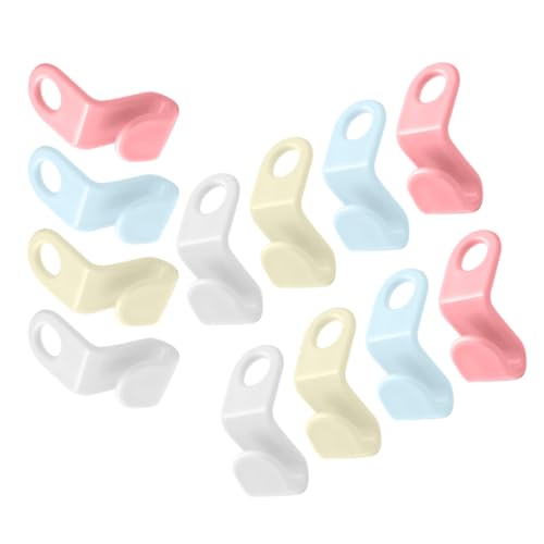 WEKAMOS 20 Stück Teiliges Kleiderbügel Verbindungsset Rutschfeste Platzsparende Aufbewahrungshaken für Kleiderschrank Multifunktionale Hanger Linkage Hooks zur Ordentlichen von WEKAMOS