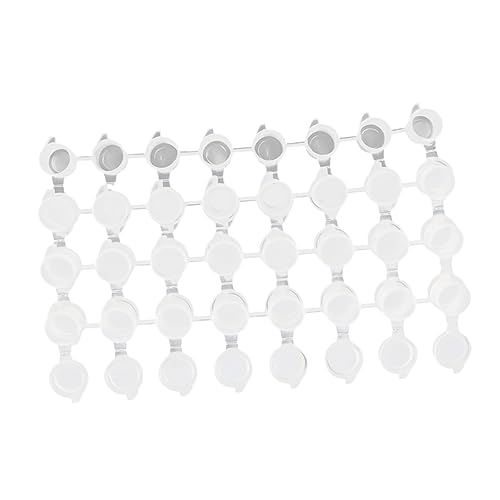 WEKAMOS 20 Stück Teiliges Mini Wasserfarben mit Transparentem Pigmentbehälter und Deckel Leere Farbstreifenbox für Aquarellfarben Tragbare Malutensilien zur Farbaufbewahrung von WEKAMOS