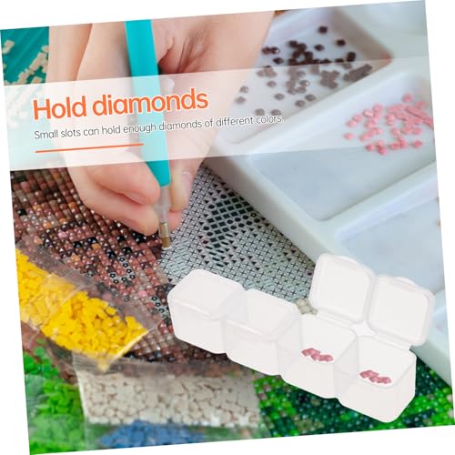 WEKAMOS 20 Stück Teiliges Schmuck Aufbewahrungsbox mit Transparenten Fächern und Deckeln Vielseitiger Organizer für Diamanten Perlen Strasssteine Nail Art und DIY Bastelbedarf Einfach zu WEKAMOS 20 Stück Teiliges Schmuck Aufbewahrungsbox mit Transparenten Fächern und Deckeln Vielseitiger Organizer für Diamanten Perlen Strasssteine Nail Art und DIY Bastelbedarf Einfach zu von WEKAMOS