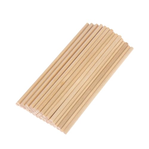 WEKAMOS 200 Stück Holzstäbchen Rund Natürliche Holzdübel Stäbe für DIY Bastelprojekte Modellbau Holzhandwerk Zubehör Robust Glatt für Hobbyhandwerker WEKAMOS 200 Stück Holzstäbchen Rund Natürliche Holzdübel Stäbe für DIY Bastelprojekte Modellbau Holzhandwerk Zubehör Robust Glatt für Hobbyhandwerker von WEKAMOS