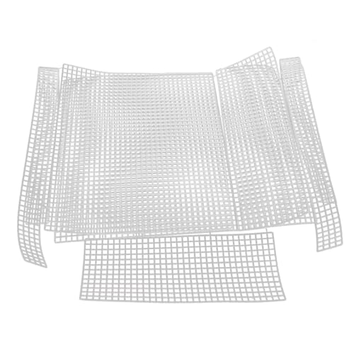 WEKAMOS 2Sätze DIY Gewebtes Taschen Bausatz Kunststoff Mesh Platten Anpassbar und Langlebig für Handtaschen Bastelprojekte und Häkelnutzung von WEKAMOS