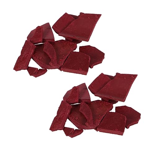 WEKAMOS 2Stücke DIY Wachsfarbstoff Packung für Kerzenherstellung Tiefrote Soja Farbstoffflocken Tierfreundlich Geruchsneutral für Bastelprojekte zu Hause von WEKAMOS