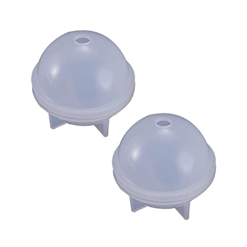 WEKAMOS 2Stücke Kristall Epoxidharz Ballformen Silikonformen DIY Gießform für Kuchen Fondant Bastelprojekte Einfach zu Reinigen Flexibel von WEKAMOS