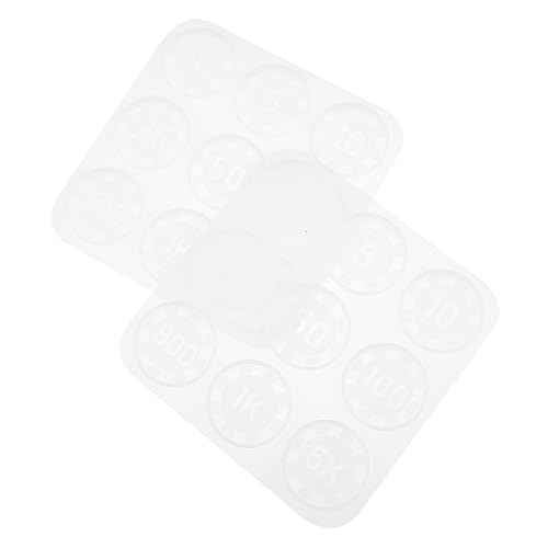 WEKAMOS 2Stücke Silikonformen für DIY Handwerk Epoxidharz Gießform für Projekte für Verhandlungschips und Bastelarbeiten Einfach zu Entformen Dekorieren WEKAMOS 2Stücke Silikonformen für DIY Handwerk Epoxidharz Gießform für Projekte für Verhandlungschips und Bastelarbeiten Einfach zu Entformen Dekorieren von WEKAMOS