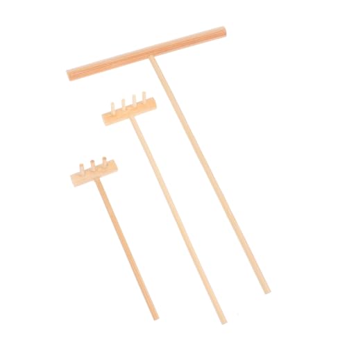 WEKAMOS 3 Stück Mini Gartenharke aus Holz Handliche Sandkasten Zubehör Zen Garten Rechen für Desktop Dekoration Geeignet für Wohnzimmer Büro Geschenk WEKAMOS 3 Stück Mini Gartenharke aus Holz Handliche Sandkasten Zubehör Zen Garten Rechen für Desktop Dekoration Geeignet für Wohnzimmer Büro Geschenk von WEKAMOS