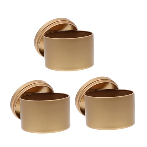 WEKAMOS 3 Stück Runde Goldene Metall kerzengläser ohne Rand Langlebige DIY Kerzenbehälter Kreative Kerzenhalter für Heimdeko und Duftkerzenherstellung WEKAMOS 3 Stück Runde Goldene Metall kerzengläser ohne Rand Langlebige DIY Kerzenbehälter Kreative Kerzenhalter für Heimdeko und Duftkerzenherstellung von WEKAMOS