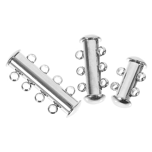 WEKAMOS 3 Stück Teiliges Kettenverschluss für und Armbänder Robuste Verbindungselemente für DIY Schmuckherstellung zum Verlängern von Ketten für Perlenarmbänder WEKAMOS 3 Stück Teiliges Kettenverschluss für und Armbänder Robuste Verbindungselemente für DIY Schmuckherstellung zum Verlängern von Ketten für Perlenarmbänder von WEKAMOS